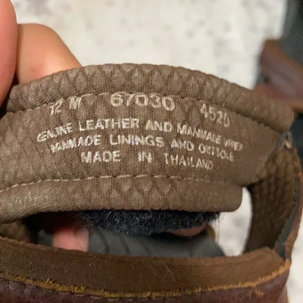 Timberland hiking leather sandals size 12 GUC
